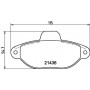 8DB 355 019-931 HELLA Комплект гальмівних колодок, дискове гальмо