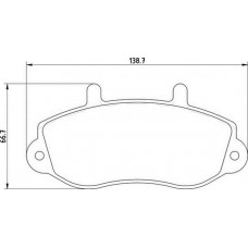 363710209075 MAGNETI MARELLI Комплект гальмівних колодок дисковий гальм