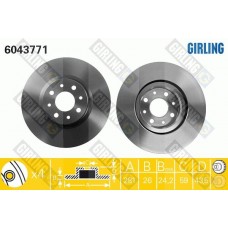 6043771 GIRLING Гальмівний диск