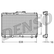DRM50013 DENSO Радіатор охолодження двигуна