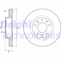 BG4700C DELPHI Гальмівний диск