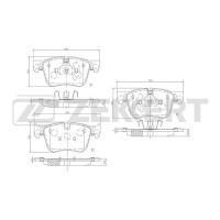 BS-1694 ZEKKERT КомплеК т гальмівних колодок, дискове гальмо