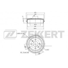 BS-5481 ZEKKERT Гальмівний барабан