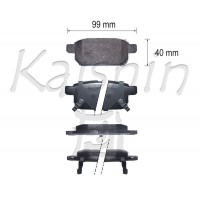 FK10197 KAISHIN Комплект гальмівних колодок дисковий гальм