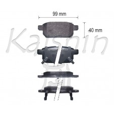 FK10197 KAISHIN Комплект гальмівних колодок дисковий гальм