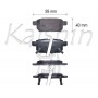 FK10197 KAISHIN Комплект гальмівних колодок дисковий гальм