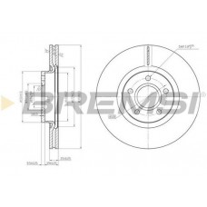 CD7225V BREMSI Гальмівний диск