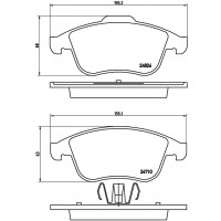 FK20077 KAISHIN Комплект гальмівних колодок дисковий гальм