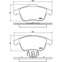 FK20077 KAISHIN Комплект гальмівних колодок дисковий гальм