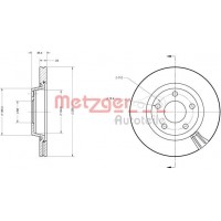 6110029 METZGER Гальмівний диск