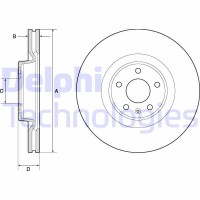 BG9181C DELPHI Гальмівний диск