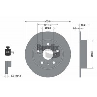 BDS1801 BENDIX Braking Гальмівний диск