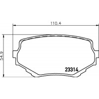 8DB 355 029-591 HELLA Комплект гальмівних колодок дисковий гальм