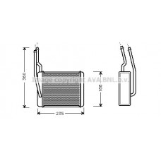FD6272 AVA QUALITY COOLING Теплообмінник обігрів салону