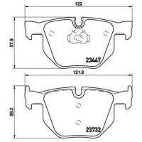 P 06 056X BREMBO Комплект гальмівних колодок дисковий гальм