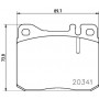 8DB 355 017-431 HELLA Комплект гальмівних колодок, дискове гальмо