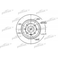 PBD2772 PATRON Гальмівний диск