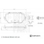 ADBP420076 BLUE PRINT Комплект гальмівних колодок дисковий гальм