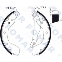 FO 0635 FOMAR Friction Комплект гальмівних колодок