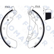 FO 0635 FOMAR Friction Комплект гальмівних колодок