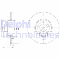 BG2749 DELPHI Гальмівний диск