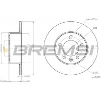 CD7975S BREMSI Гальмівний диск