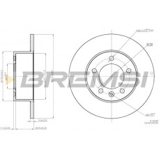 CD7975S BREMSI Гальмівний диск