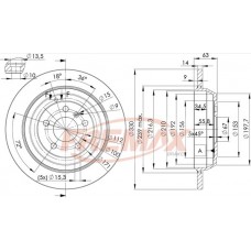 BD-3508 FREMAX Гальмівний диск
