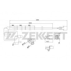 SE-6155 ZEKKERT Датчик частота обертання колеса