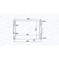 350213153500 MAGNETI MARELLI Радіатор охолодження двигуна