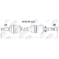 NPW-RE-010 NTY Привідний вал