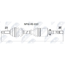 NPW-RE-010 NTY Привідний вал