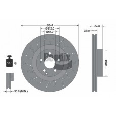 BDS1777HC BENDIX Braking Гальмівний диск