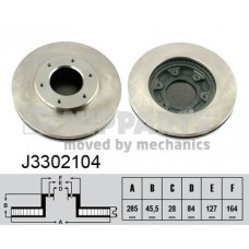 J3302104 NIPPARTS Гальмівний диск
