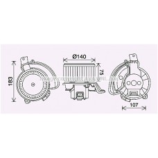 OL8689 AVA QUALITY COOLING Вентилятор салону