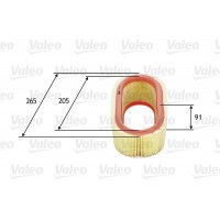 585647 VALEO Повітряний фільтр