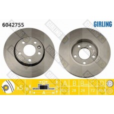 6042755 GIRLING Гальмівний диск