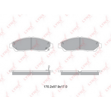 BD-3436 LYNXauto Комплект гальмівних колодок дисковий гальм