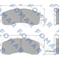 FO 445081 FOMAR Friction Комплект гальмівних колодок дисковий гальм