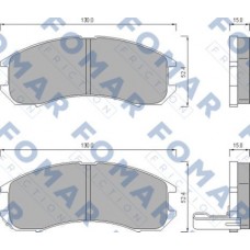 FO 445081 FOMAR Friction Комплект гальмівних колодок дисковий гальм