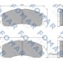 FO 445081 FOMAR Friction Комплект гальмівних колодок дисковий гальм