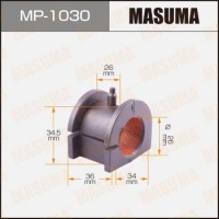 MP1030 MASUMA Втулка стабілізатора