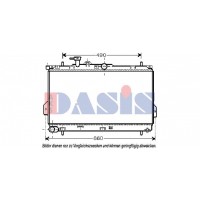 560001N AKS DASIS Радіатор охолодження двигуна