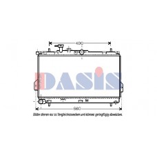 560001N AKS DASIS Радіатор охолодження двигуна