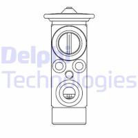 CB1021V DELPHI Розширювальний клапан кондиціонера
