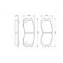 0 986 460 979 BOSCH Комплект гальмівних колодок дисковий гальм
