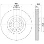 DI-0922 JAPANPARTS Гальмівний диск