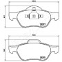 PA-0709AF JAPANPARTS Комплект гальмівних колодок дисковий гальм