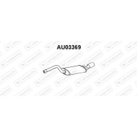 AU03369 VENEPORTE Глушник вихлопних газів кінцевий