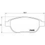 P 61 068X BREMBO Комплект гальмівних колодок дисковий гальм